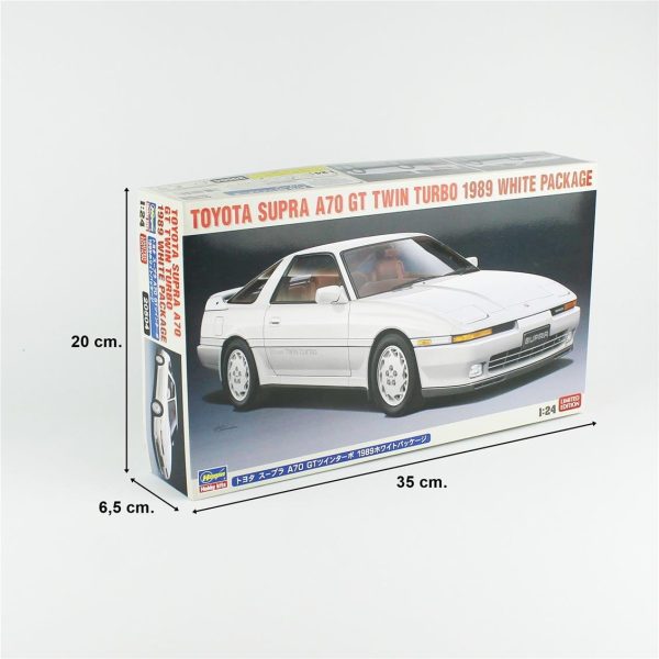 Hasegawa 20504 Toyota Supra A70 GT Twin Turbo 1989 White Package - Görsel 5