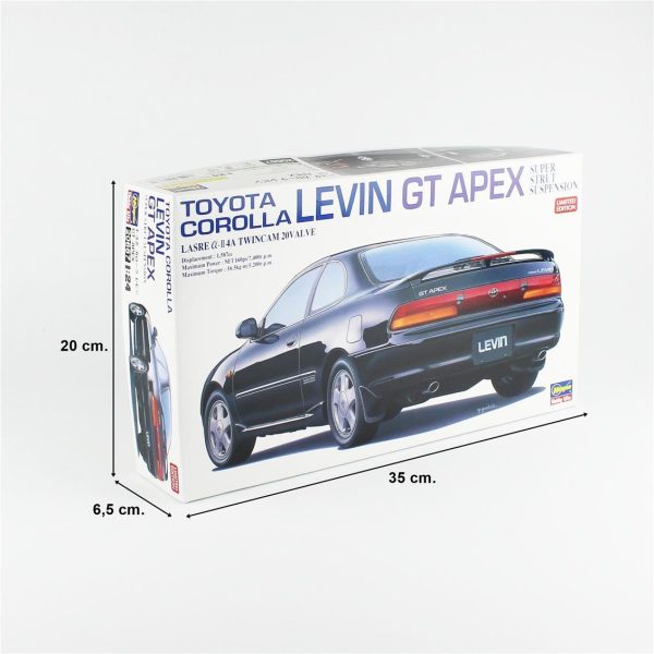 Hasegawa 20667 Toyota Corolla Levin GT Apex Super Strut Suspension - Görsel 5