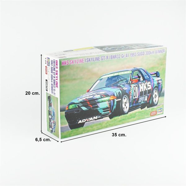 Hasegawa 20670 HKS Skyline Skyline GT-R [BNR32 Gr.A] 1993 SUGO 300km winner - Görsel 5