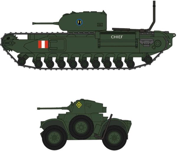 Churchill Mk.I/II ve Daimler Mk.II (Dieppe Raid) Tankları
