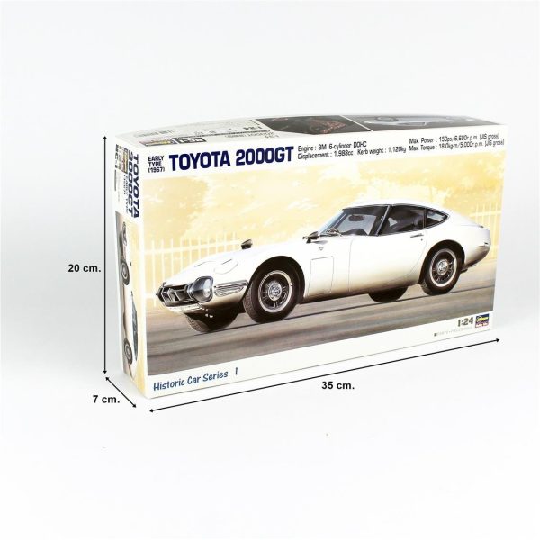Hasegawa HC1 21101 Toyota 2000GT 1967 - Görsel 5