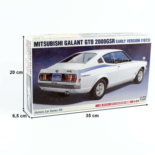 Hasegawa HC30 21130 Mitsubishi Galant GTO 2000 GSR - Görsel 5