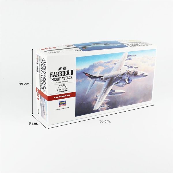 Hasegawa PT34 7234 1/48 Ölçek, AV-8B Harrier II (Gece Saldırısı), Savaş Uçağı Plastik Model Kiti - Görsel 5