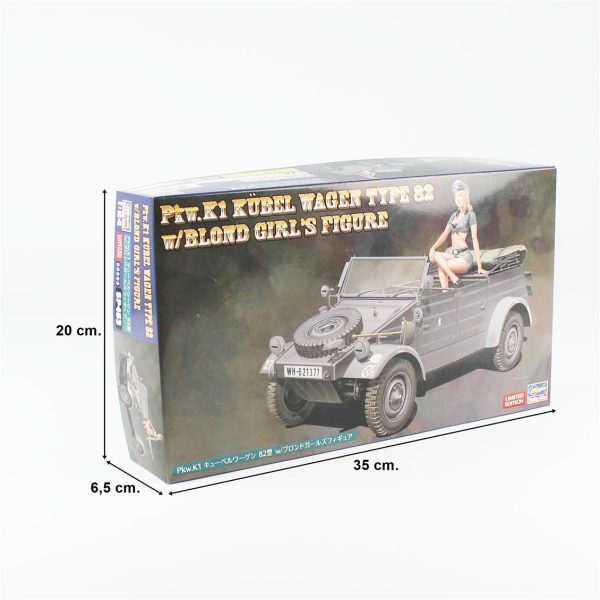 Hasegawa SP453 52253 Pkw.K1 Kübelwagen Type 82 w/Blond Girl's Figure - Görsel 5