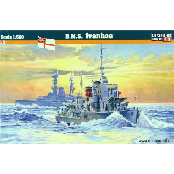 Mistercraft S099 1/500 HMS (Ivanhoe) Zırhlı Gemi Plastik Model Kiti