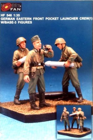 Hobby Fan HF546 1/35 German Eastern Front Pocket Launcher Crew (1) 3 Adet RESIN Figür Seti