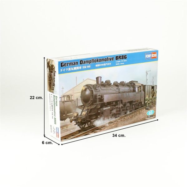 HobbyBoss 82914 1/72 Alman BR86 Buharlı Lokomotif - Görsel 5