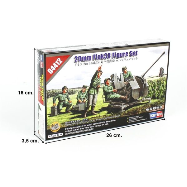 HobbyBoss 84412 20mm Flak38 Topçuları - Görsel 4