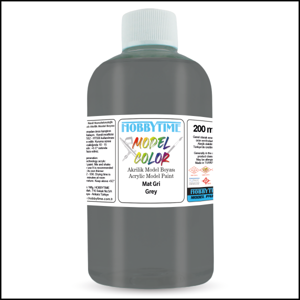 Hobbytime 480 200 ml. Mat Gri (Grey )