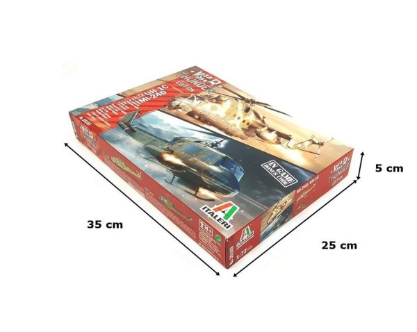 Italeri 35103 1/72 Mil Mi-24D + UH-1C - Görsel 4