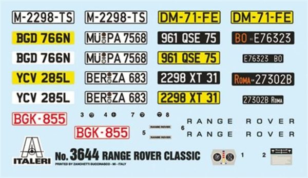 Italeri 3644S Range Rover Klasik Jeep - Görsel 8