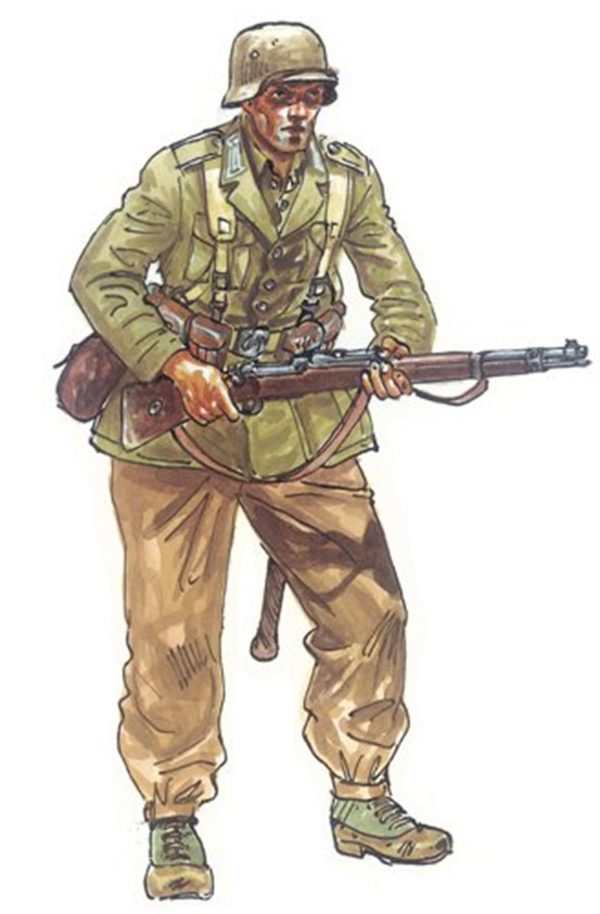 WWII Alman Motorsikletli Askerler