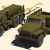 Ural 4320 ve APA-5D Askeri 2 Adet Kamyon