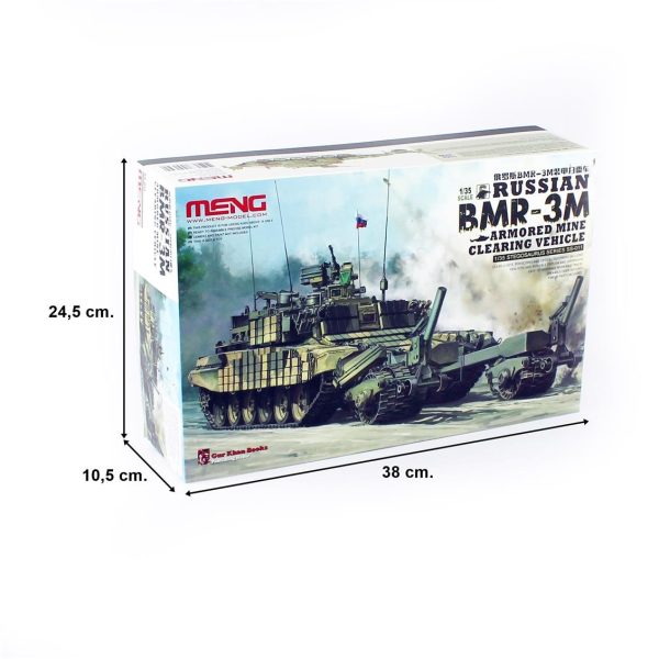 Meng SS-011 1/35 Ölçek, Rus BMR-3M (T90) Mayın Temizleme Aracı, Plastik Model Kiti - Görsel 5