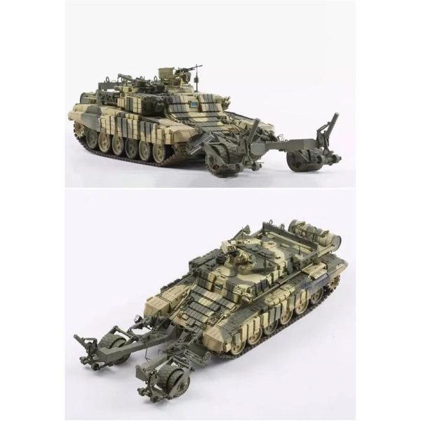 Meng SS-011 1/35 Ölçek, Rus BMR-3M (T90) Mayın Temizleme Aracı, Plastik Model Kiti - Görsel 4