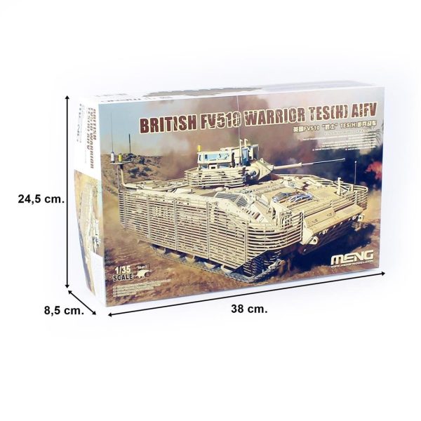 Meng SS-017 1/35 Ölçek, İngiliz FV510 Warrior TES(H) AIFV Zırhlı Personel Taşıyıcı, Plastik Model Kiti - Görsel 5