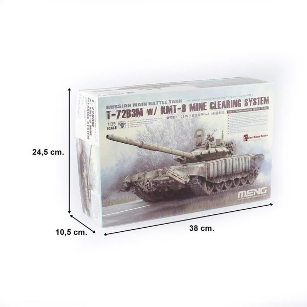 Meng TS-053 1/35 Rus T-72B3M Ana Muharebe Tankı ve KMT-8 - Görsel 5