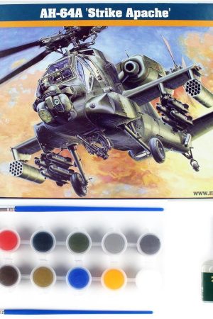 Mistercraft D036ST 1/72 AH-64A Strike Apache Helikopteri Plastik Model Kiti