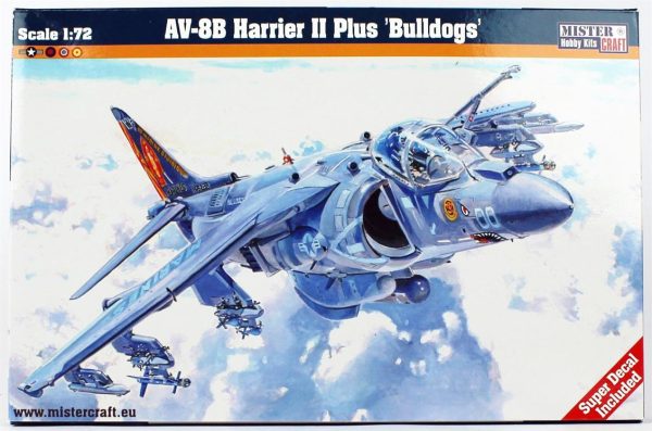 Mistercraft D053 1/72 AV-8B Harrier II Plus Bulldogs Savaş Uçağı Plastik Model Kiti