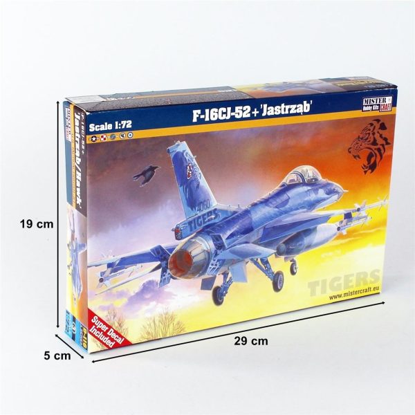 Mistercraft D116 1/72 1/72 F-16CJ-52+ (Şahin) Savaş Uçağı Plastik Model Kiti - Görsel 5