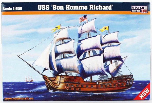 Mistercraft D165 1/500 USS Bon Homme Richard Yelkenli gemisi Plastik Model Kiti