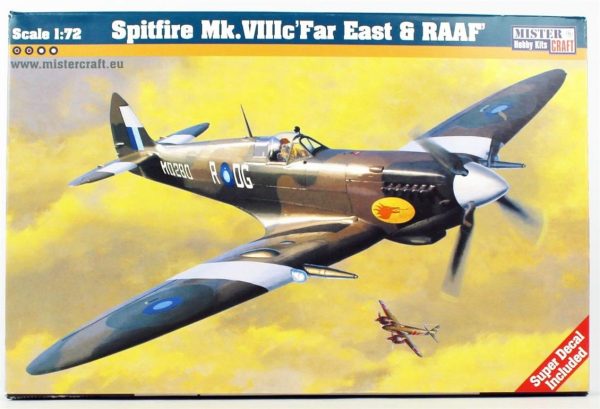 Mistercraft D178 1/72 Spitfire Mk. VIIIC Far East & RAAF Savaş Uçağı Plastik Model Kiti