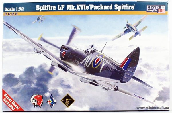 Mistercraft D182 1/72 Spitfire LF Mk. XVIe Packard Savaş Uçağı Plastik Model Kiti