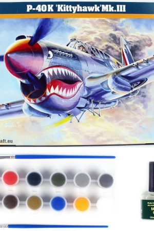 Mistercraft D220ST 1/72 P-40 K Kittyhawk Mk.III Savaş Uçağı Plastik Model Kiti