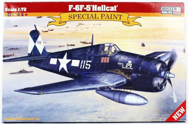 Mistercraft D262 1/72 F-6F-5 (Cehennem Kedisi) Savaş Uçağı Plastik Model Kiti