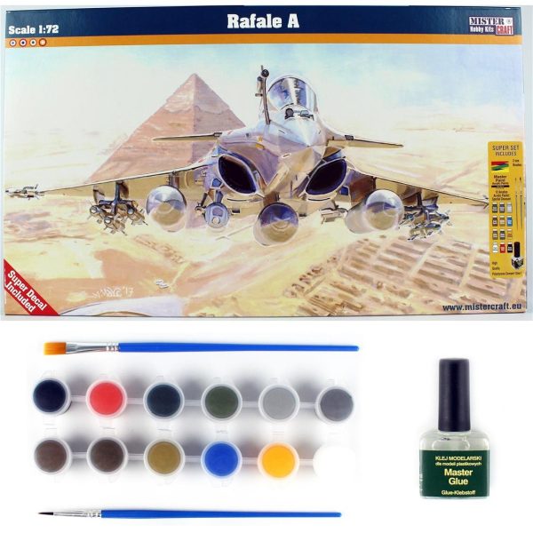 Mistercraft F076ST 1/72 Rafale A Savaş Uçağı Plastik Model Kiti