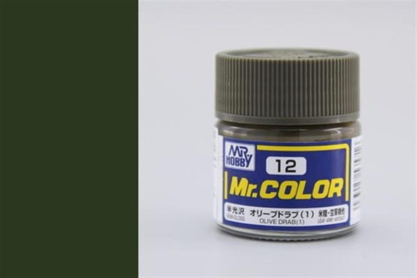 Mr.Hobby C-012 10 ml. Olive Drab (1)