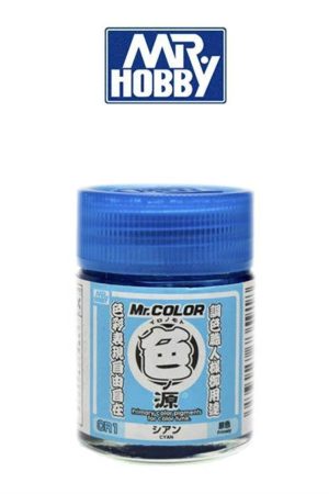 Mr.Hobby CR1 10 ml. Primary Color Pigments Cyan