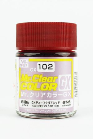 Mr.Hobby GX-102 18 ml. Deep Clear Red