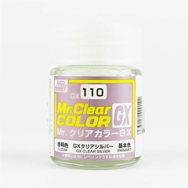 Mr.Hobby GX-110 18 ml. Clear Silver