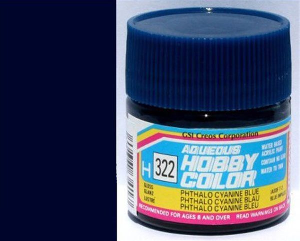 Mr.Hobby H-322 10 ml. Gloss Phtralo Cyanne Blue