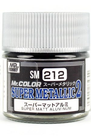 Mr.Hobby SM-212 10 ml. Super Metallic Mat Aluminium