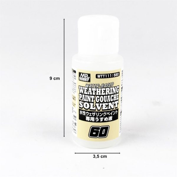 Mr.Hobby WTT-111 60 ml. Su Bazlı Guaj Eskitme Boyası Tineri - Görsel 2