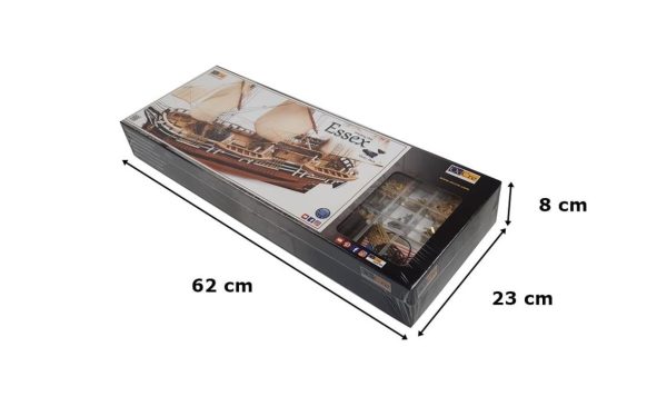 Occre 12006 1/60 Ölçek, Essex, 74 cm. Yelkenli Balina Avı Gemisi, Ahşap Model Kiti - Görsel 5