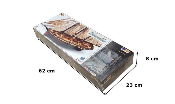 Occre 13002 1/58 Ölçek, Cala Esmeralda Yelkenli Tekne Ahşap Model Kiti - Görsel 4