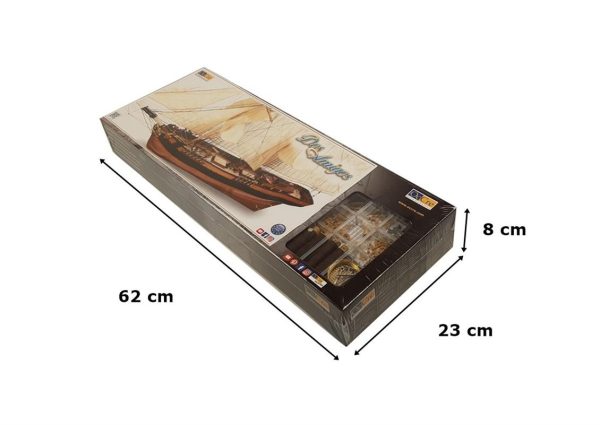 Occre 13003 1/53 Ölçek, Dos Amigos Yelkenli Tekne Ahşap Model Kiti - Görsel 4