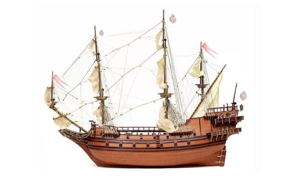 79 cm. Yelkenli İspanyol Hazine Kalyonu