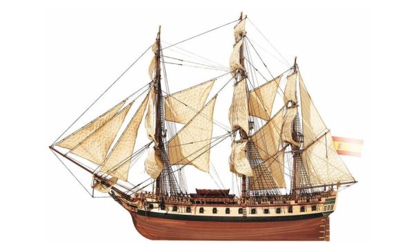 85 cm. Yelkenli İspanyol Firkateyni