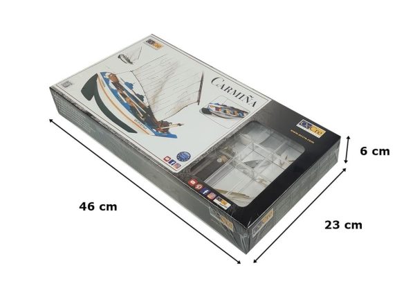 Occre 52001 1/15 Ölçek, Carmina Yelkenli Sandal Ahşap Model Kiti - Görsel 4