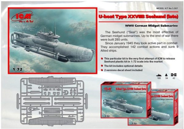 ICM S007 U-Boat Type XXVIIB “Seehund” (late)
