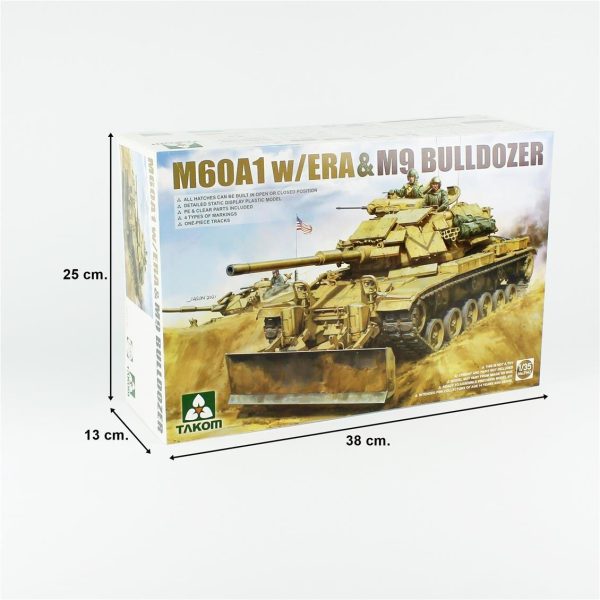 Takom 2142 M60A1 Tankı ve ERA ve M9 Buldozer - Görsel 5