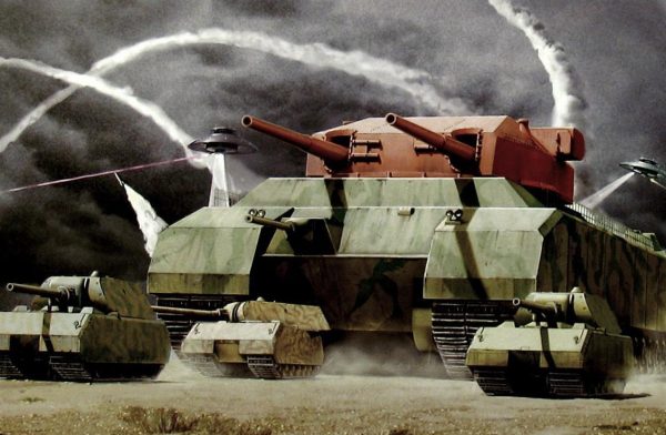 WWII Landkreuzer P1000 Ratte & Panzer VIII Maus Tankı