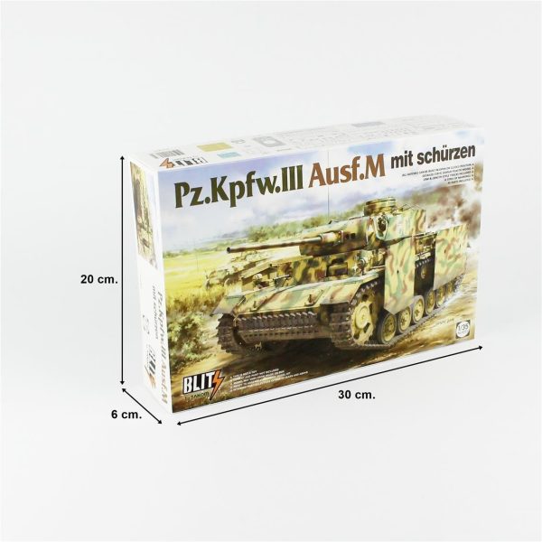 Takom 8002 Alman Orta Tankı Schürzen Zırhlı Panzer III - Görsel 5