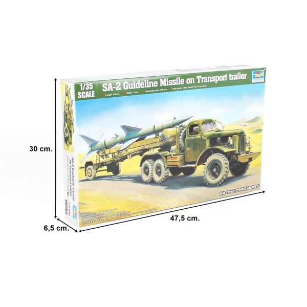 Trumpeter 00204 Sam-2 Missile Füzesi Taşıyan Çekici - Görsel 5