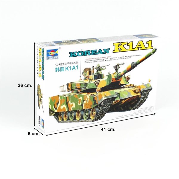 Trumpeter 00331 Korean K1A1 Tankı - Görsel 5