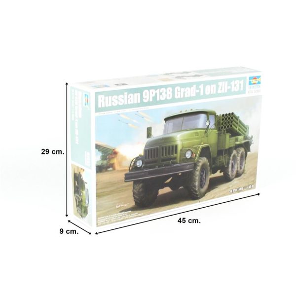 Trumpeter 01032 Rus 9P138 Grad-1 ve Zil-131 - Görsel 5